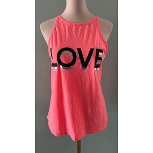 Women's Victoria Sport Tank Top Size M Coral